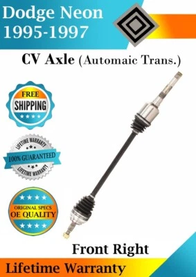Nuevo eje CV delantero derecho OE para Dodge Neon 1995-1997 2,0 L garantía de por vida Foto 1 de 4
