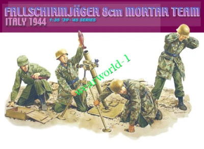 DRAGON 6215 1/35 Scale German airborne squadron 8cm mortar squad Italy 1944 - Image 1 of 2