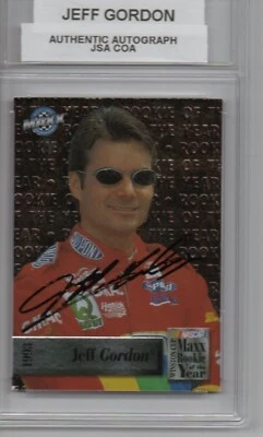 Tarjeta roty autografiada por Jeff Gordon 1993 cubierta superior #Ma6 JSA/COA auténtica automática Foto 1 de 4