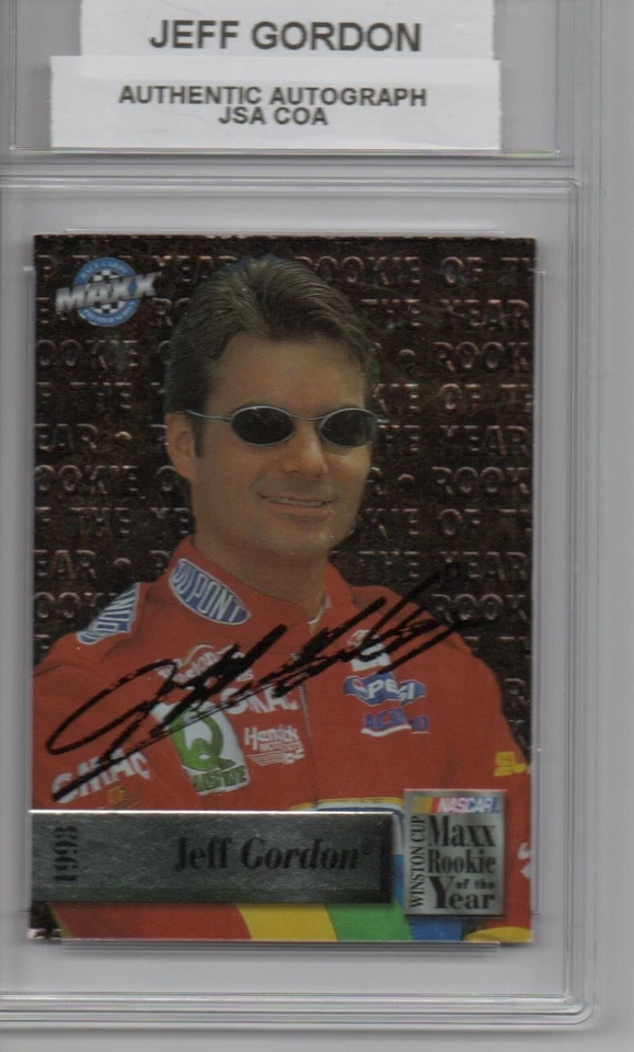 Tarjeta roty autografiada por Jeff Gordon 1993 cubierta superior #Ma6 JSA/COA auténtica automática Foto 1 de 4