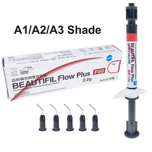 Jeringa dental fluida de resina compuesta Shofu Beautifil Flow Plus F00 A1 A2 A3 - Imagen 1 de 4