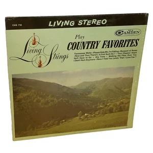 Living Strings Play Country Favorites (Vinyl, 1962) RCA Camden CAS-716 VG+ LP - Picture 1 of 8