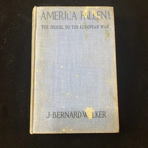 Amerika gefallen! Die Fortsetzung des Europäischen Krieges von J. Bernard Walker 1915 signiert - Bild 1 von 10