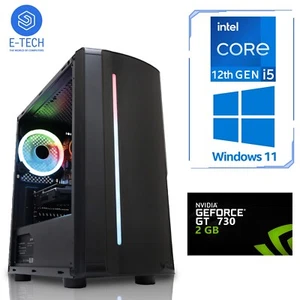 Core i5 12400F Gaming PC - 16GB DDR4 RAM / 480GB SSD / NVIDIA GT 730- Windows 11 - Picture 1 of 8