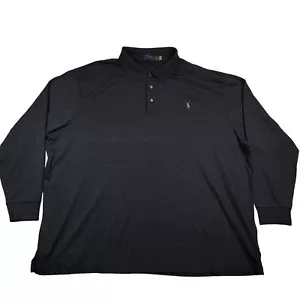 Polo Ralph Lauren Langarm Poloshirt Gr. 4XB dunkel anthrazit grau weiche Baumwolle - Bild 1 von 8