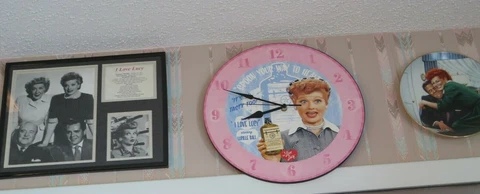 I Love Lucy Photo Framed and Matted, Clock, plate and mini guide to life Cover