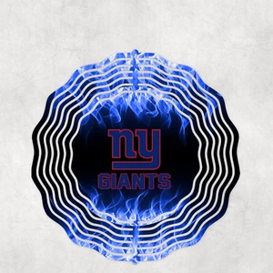 New York Giants Inspired 10" Wind Spinner #2 - Picture 1 of 1