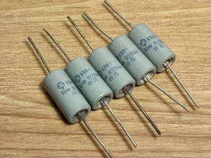 5 pcs 10pF 20kV ±10% Ceramic High Voltage Impulse Capacitors KVI-1 / КВИ-1 - Picture 1 of 4