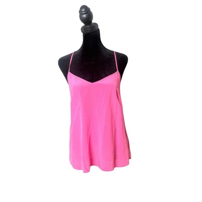 Blusa sin mangas Lilly Pulitzer Dusk seda rosa ajustable talla S cami sin mangas Foto 1 de 4