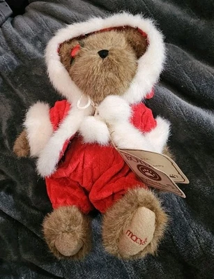 RARO Traje de Papá Noel Rojo Acebo Niño Oso Macy's NICHOLE HOLLYBEARY Vintage ❤️blt11m1 Foto 1 de 3