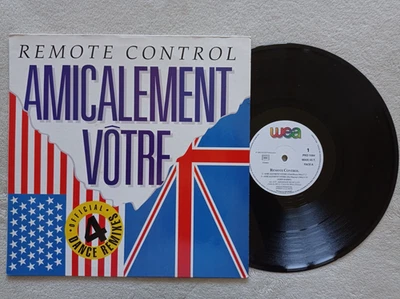 MAXI 45T REMOTE CONTROL "Amicalement Vôtre" WEA PRO 1084 FRANCE 1992 VG++ ° - Photo 1/4