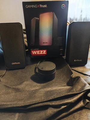 Trust Gaming GXT 611 Wezz 2.0 PC Lautsprecher Mit RGB Led-Beleuchtung, 12 W (6 W - Bild 1 von 4