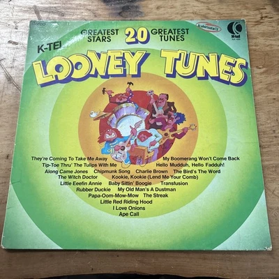 Looney Tunes 20 Greatest Stars & Tunes LP record K-Tel 33 rpm 1976 Free Post - Image 1 of 4