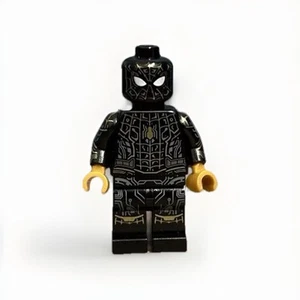 Lego Spider-Man Black & Gold Suit Minifigure Marvel Great Condition - Picture 1 of 4