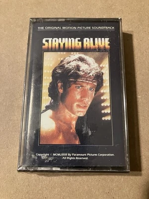 STAYING ALIVE - Cassette Sealed Soundtrack Bee Gees Travolta 1983 - Image 1 of 4