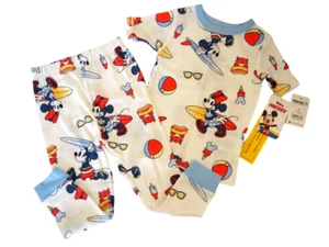 Pijama manga corta Disney Jr. Mickey & Minnie at the Beach talla 3T NUEVO - Imagen 1 de 5