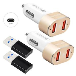 For Apple iPhone 11 12 13 14 15 Pro Max Plus USB Car Charger Plug Type C Adapter