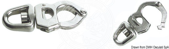 Osculati Double Stanchion With Stud – Marine Boat Hardware
