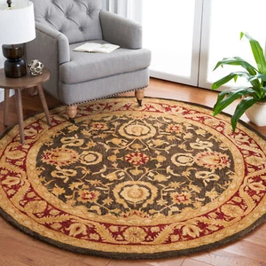Safavieh Anatolia CHARCOAL / RED 8' X 8' Round Area Rug - AN548B-8R - Picture 1 of 3