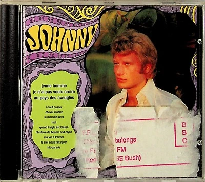 Johnny Hallyday – Jeune Homme CD (Full Silver PDO) Rock n Roll Psych French 1968 - Image 1 of 3