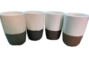 Tazas de té de gres StarBucks de 6 oz, (4) café espresso sake caliente regalo Demitasse - Imagen 1 de 3