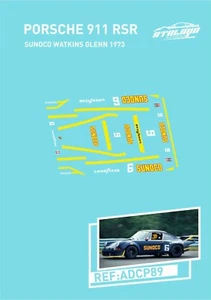 CALCAS PORSCHE 911 RSR SUNOCO WATKINS GLENN 1973 SLOT DECALS - Imagen 1 de 1