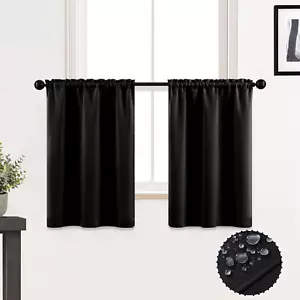 24 Inch Kitchen Small Window Curtains over Sink Waterproof Blackout RV Blinds fo - Picture 1 of 12