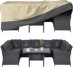 Patio Furniture Covers Waterproof Heavy Duty, 90"X64"X28" Large Outdoor Dining T - Picture 1 of 12