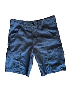 Boys Wrangler Flex Waist Cargo Shorts 7 Regular Gray Stretch Adjustable - Picture 1 of 6