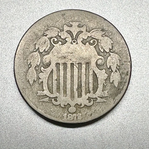 1872  SHIELD NICKEL   AFFORDABLE BETTER DATE  #2101 Cover