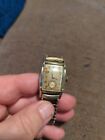 Working Both Dials Vintage Hamilton 10K Gold Filled s/w Watch with Speidel Band