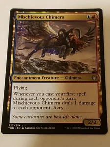Mischievous Chimera Theros beyond Death Mtg Card Mint Condition - Picture 1 of 2