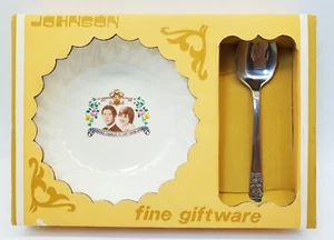 Vintage Prince Charles & Lady Diana 1981 Commemorative Jam Bowl & Spoon In Box - Bild 1 von 11