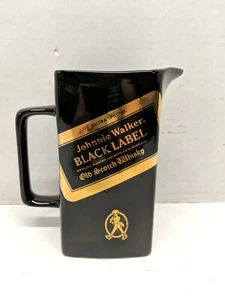 Johnnie Walker Black Label Ceramic Old School Whiskey Pitcher/Jug Seton Pottery - Picture 1 of 5