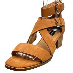 STEVEN by steve madden Elinda Suede Strappy Block Heel Sandals Womens Size 11 - Picture 1 of 9