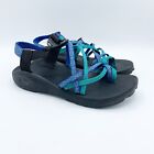 Chaco ZX2 Sandals Womens 9 Green Blue Strappy Yampa Sport Water Hiking
