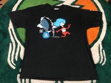 Vintage Kelloggs Pop Tarts Cat In The Hat Thing 1 & 2 Promo Tee 2003