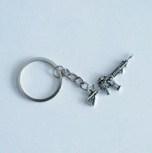 AR15 Keychain, AR-15 Rifle Keychain, M4 Carbine Keychain, Gun Enthusiast, Gift - Picture 1 of 2