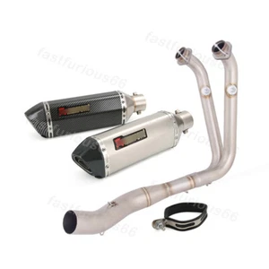 51MM System For CF-Moto 450SR-S 2023-2025 Steel Exhaust Muffler Header Link Pipe - Picture 1 of 14