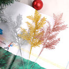 1/10Pcs Christmas Glitter Tree Branches Garland Leaves Hanging Decor Ornament