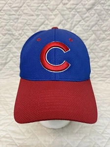 Chicago Cubs Old Style Baseball Hat Cap M/L Zephyr Brand Fitted Cap Red Blue - Picture 1 of 11