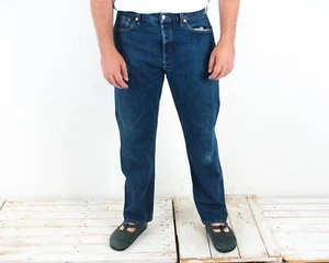 LEVI'S STRAUSS 501 Vintage 1998 08 Men Jeans W38 L32 Denim Trousers Button 90s - Picture 1 of 11