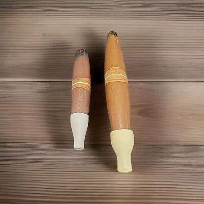 Jumbo 9" Y 6" Puros de Plástico "El Ropo" para Disfraz de Payaso Hobo De Colección '88 Mordazas Foto 1 de 3