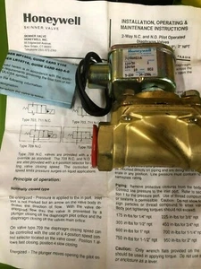 Honeywell 709N4G1A Skinner Valve Solenoid Valve 110/220V 50/60Hz 1 Orifice - Picture 1 of 5