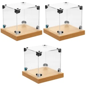 3 Count Schaukasten Mit Staubschutzhülle Rahmen Figur Vitrine Aktion Spielzeug - Bild 1 von 12