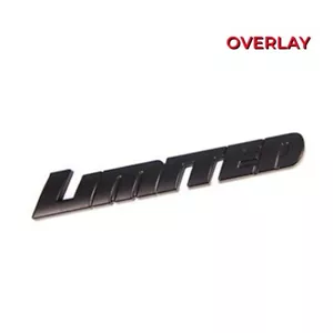 1* Matte Black Plastic Limited Blackout Emblem Overlay Fit Tacoma Tundra 4Runner - Picture 1 of 5