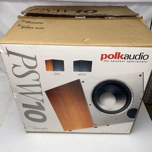 Polk Audio PSW10 100W Powered Subwoofer Black In Original Box - Imagen 1 de 16