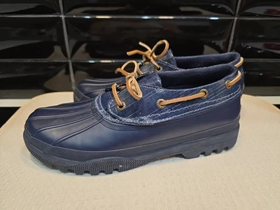 Sperry Top Sider STS95865 Navy Blue Waterproof Rubber Duck Rain Shoes Boots 8.5 - Image 1 of 4