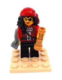 LEGO Pirates III, Pirate Princess, (pi165) w/ Cutlass Sword & Spy Scope 70411