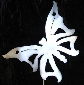 Schmetterling Metall Garten Blumenbeet Hof Teich Kunst Pfahl - Bild 1 von 1